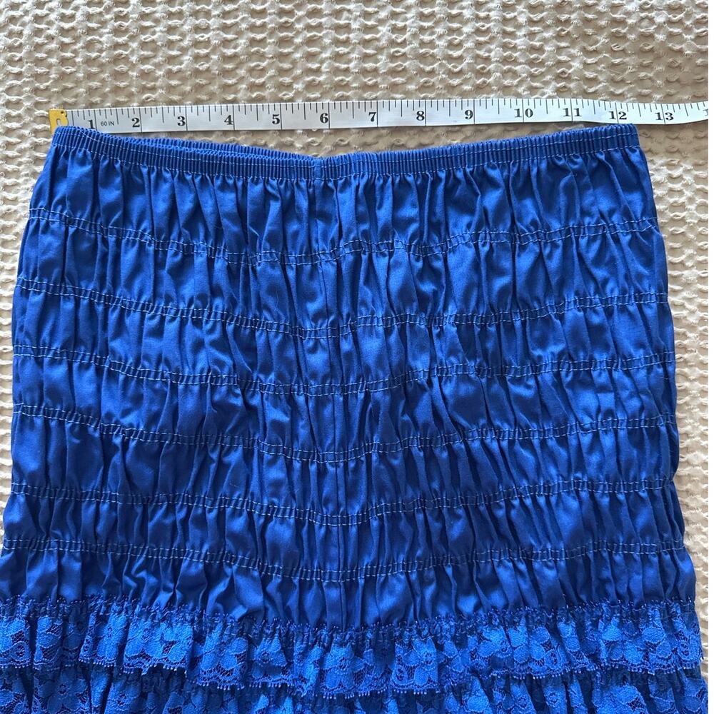 Vintage Malco Modes Royal Blue Square Dance Pettipants Bloomer Shorts Medium - Picture 4 of 6